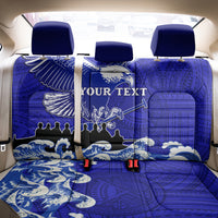 Personalised American Samoa Fautasi Race Back Car Seat Cover Eagle With Polynesian Pattern LT14 - Polynesian Pride