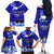 Personalised American Samoa Fautasi Race Family Matching Off Shoulder Long Sleeve Dress and Hawaiian Shirt Eagle With Polynesian Pattern LT14 - Polynesian Pride