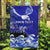 Personalised American Samoa Fautasi Race Garden Flag Eagle With Polynesian Pattern LT14 Garden Flag Blue - Polynesian Pride