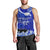 Personalised American Samoa Fautasi Race Men Tank Top Eagle With Polynesian Pattern LT14 - Polynesian Pride