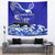 Personalised American Samoa Fautasi Race Tapestry Eagle With Polynesian Pattern LT14 - Polynesian Pride