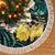 New Zealand Fantail Bird Tree Skirt Maori Piwakawaka Kowhai - Paua Shell Pattern