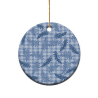 Blue Palaka Hawaii Palapalai Ceramic Ornament Hawaiian Fern LT14 - Polynesian Pride