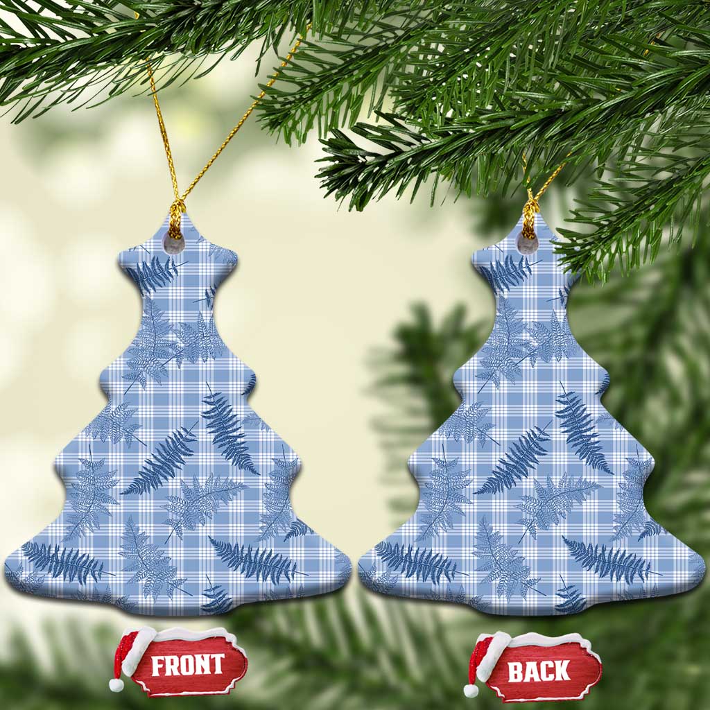 Blue Palaka Hawaii Palapalai Ceramic Ornament Hawaiian Fern LT14 Christmas Tree Blue - Polynesian Pride