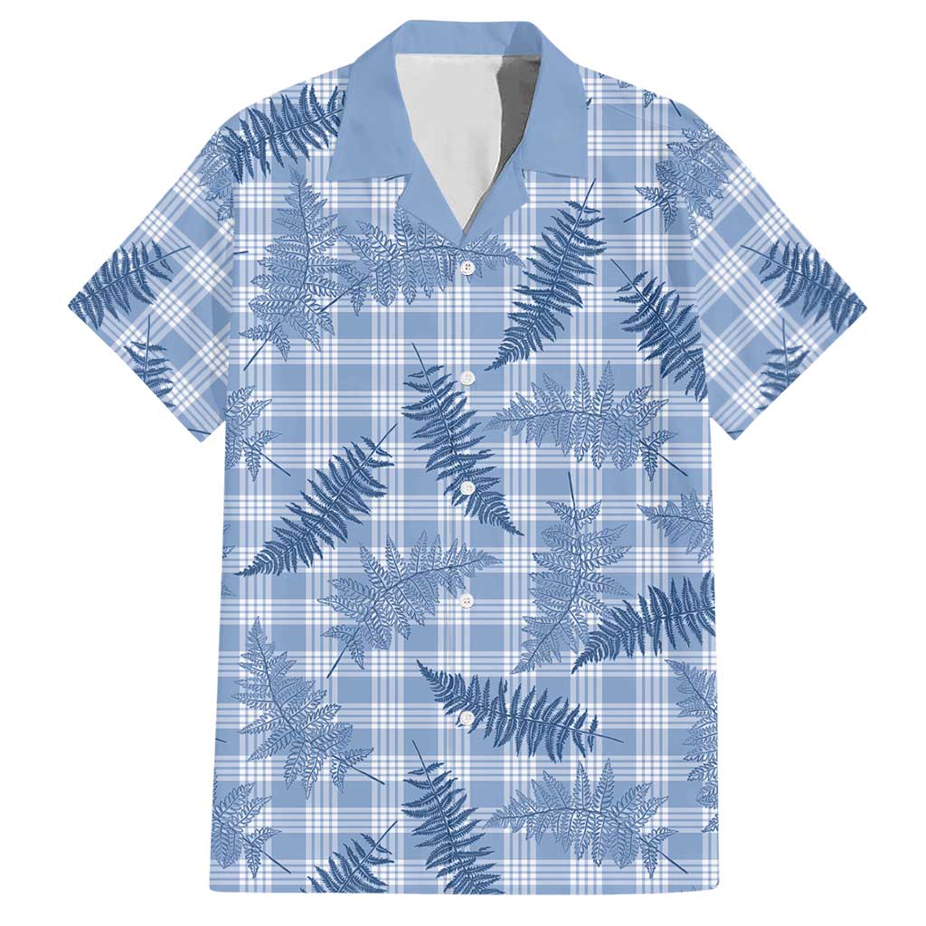 Blue Palaka Hawaii Palapalai Hawaiian Shirt Hawaiian Fern LT14 Blue - Polynesian Pride