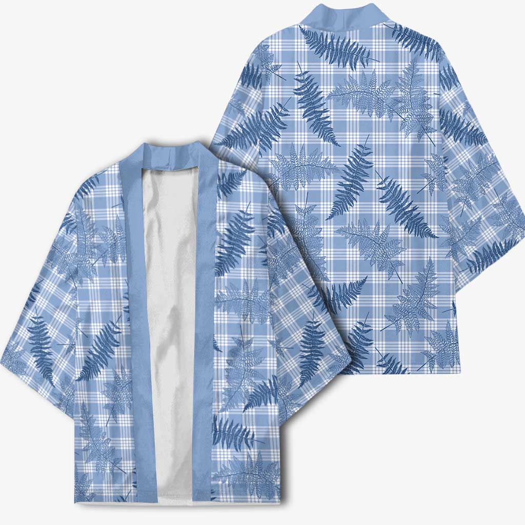 Blue Palaka Hawaii Palapalai Kimono Hawaiian Fern LT14 - Polynesian Pride