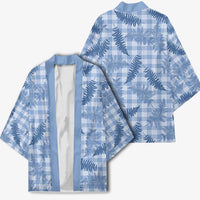 Blue Palaka Hawaii Palapalai Kimono Hawaiian Fern LT14 - Polynesian Pride