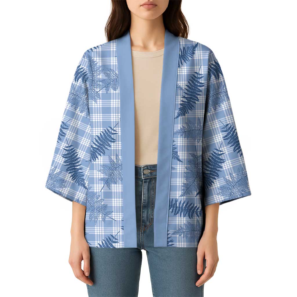 Blue Palaka Hawaii Palapalai Kimono Hawaiian Fern LT14 - Polynesian Pride