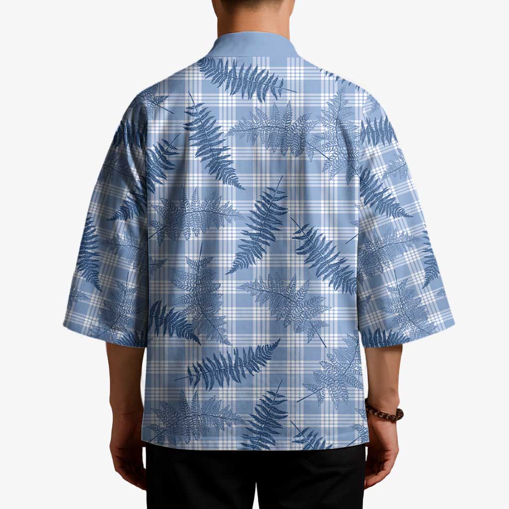 Blue Palaka Hawaii Palapalai Kimono Hawaiian Fern LT14 - Polynesian Pride