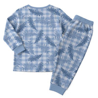 Blue Palaka Hawaii Palapalai Christmas Pajama Set Hawaiian Fern LT14 - Polynesian Pride