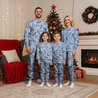 Blue Palaka Hawaii Palapalai Christmas Pajama Set Hawaiian Fern LT14 - Polynesian Pride