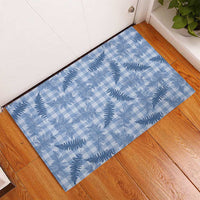 Blue Palaka Hawaii Palapalai Rubber Doormat Hawaiian Fern LT14 - Polynesian Pride