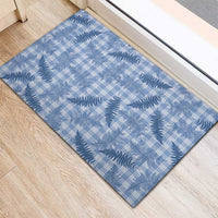 Blue Palaka Hawaii Palapalai Rubber Doormat Hawaiian Fern LT14 - Polynesian Pride