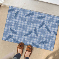 Blue Palaka Hawaii Palapalai Rubber Doormat Hawaiian Fern LT14 - Polynesian Pride