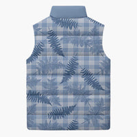 Blue Palaka Hawaii Palapalai Sleeveless Puffer Jacket Hawaiian Fern LT14 - Polynesian Pride
