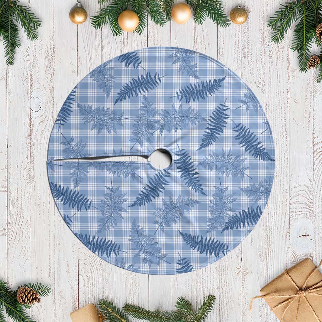 Blue Palaka Hawaii Palapalai Tree Skirt Hawaiian Fern LT14 Casual Blue - Polynesian Pride