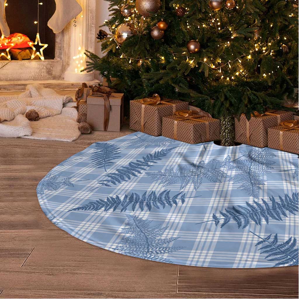 Blue Palaka Hawaii Palapalai Tree Skirt Hawaiian Fern LT14 - Polynesian Pride
