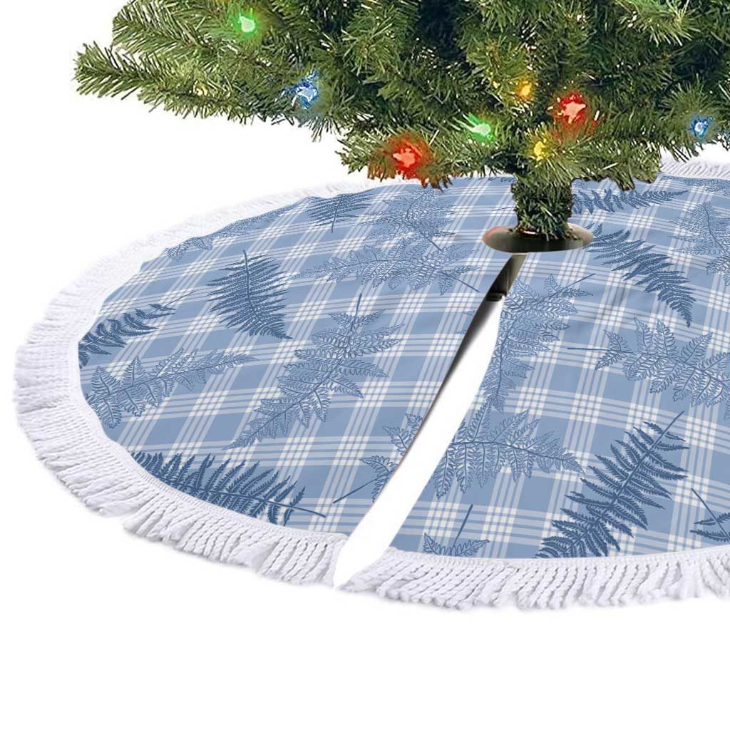 Blue Palaka Hawaii Palapalai Tree Skirt Hawaiian Fern LT14 - Polynesian Pride