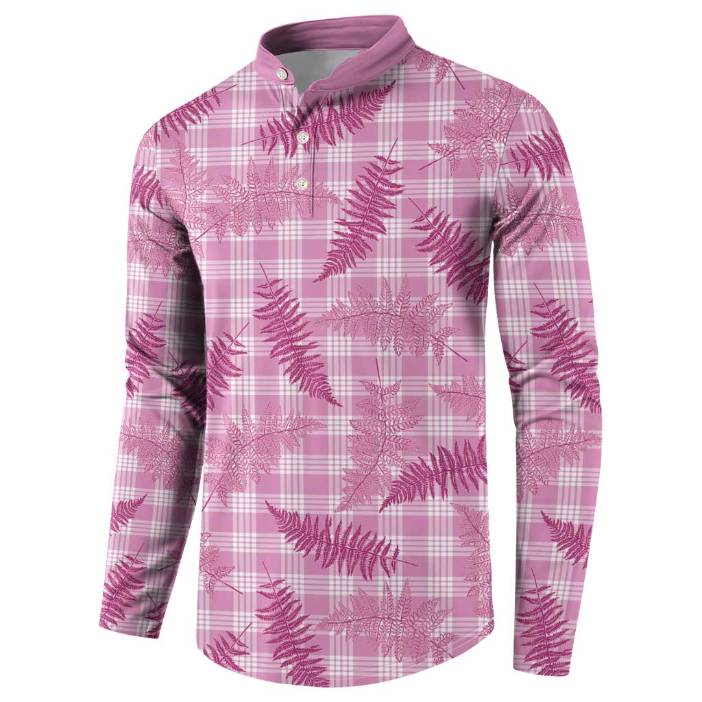 Purple Palaka Hawaii Palapalai Button Sweatshirt Hawaiian Fern LT14 - Polynesian Pride