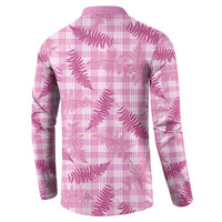 Purple Palaka Hawaii Palapalai Button Sweatshirt Hawaiian Fern LT14 - Polynesian Pride