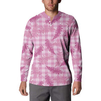 Purple Palaka Hawaii Palapalai Button Sweatshirt Hawaiian Fern LT14 - Polynesian Pride