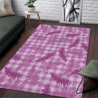 Pink Palaka Hawaii Palapalai Area Rug Hawaiian Fern LT14 Pink - Polynesian Pride