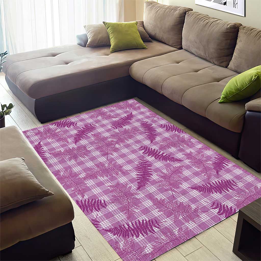 Pink Palaka Hawaii Palapalai Area Rug Hawaiian Fern LT14 - Polynesian Pride