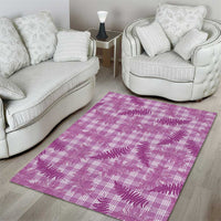 Pink Palaka Hawaii Palapalai Area Rug Hawaiian Fern LT14 - Polynesian Pride