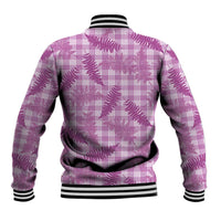 Pink Palaka Hawaii Palapalai Baseball Jacket Hawaiian Fern LT14 - Polynesian Pride