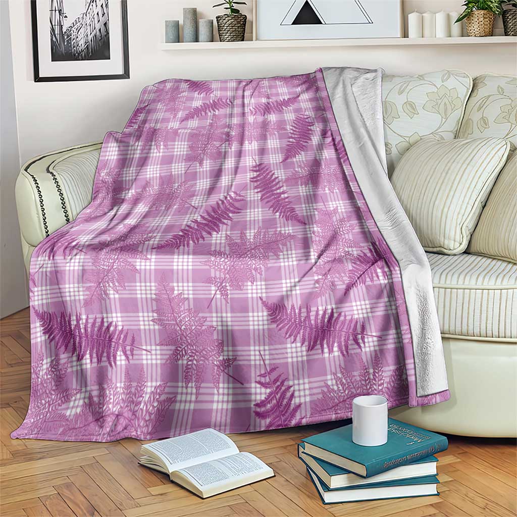 Pink Palaka Hawaii Palapalai Blanket Hawaiian Fern LT14 Pink - Polynesian Pride