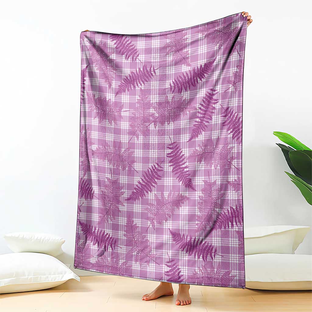 Pink Palaka Hawaii Palapalai Blanket Hawaiian Fern LT14 - Polynesian Pride