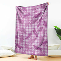 Pink Palaka Hawaii Palapalai Blanket Hawaiian Fern LT14 - Polynesian Pride