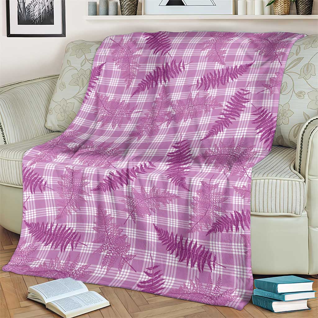 Pink Palaka Hawaii Palapalai Blanket Hawaiian Fern LT14 - Polynesian Pride