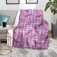 Pink Palaka Hawaii Palapalai Blanket Hawaiian Fern LT14 - Polynesian Pride