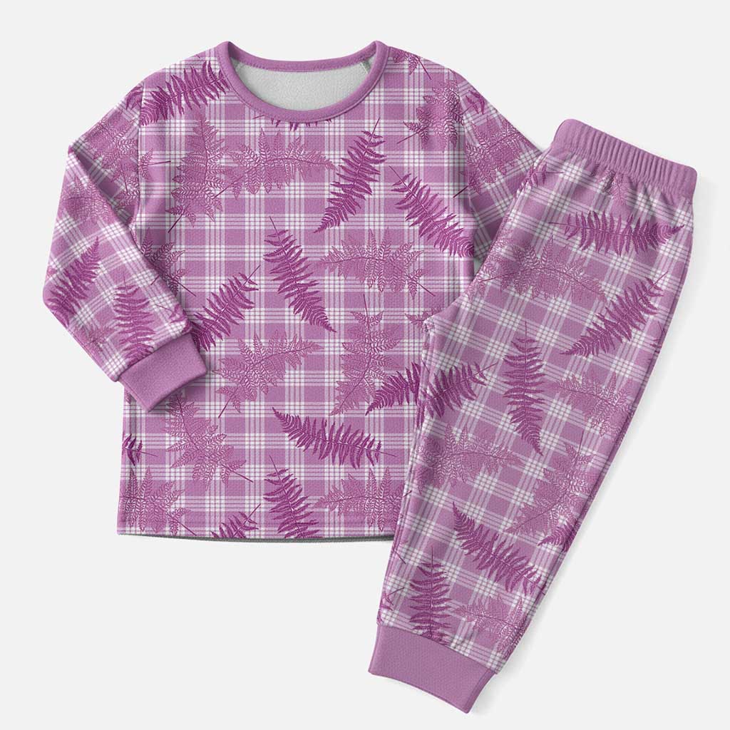 Pink Palaka Hawaii Palapalai Christmas Pajama Set Hawaiian Fern LT14 Men Pink - Polynesian Pride