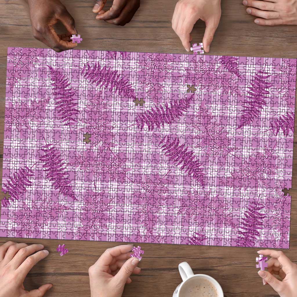 Pink Palaka Hawaii Palapalai Puzzle Hawaiian Fern LT14 - Polynesian Pride