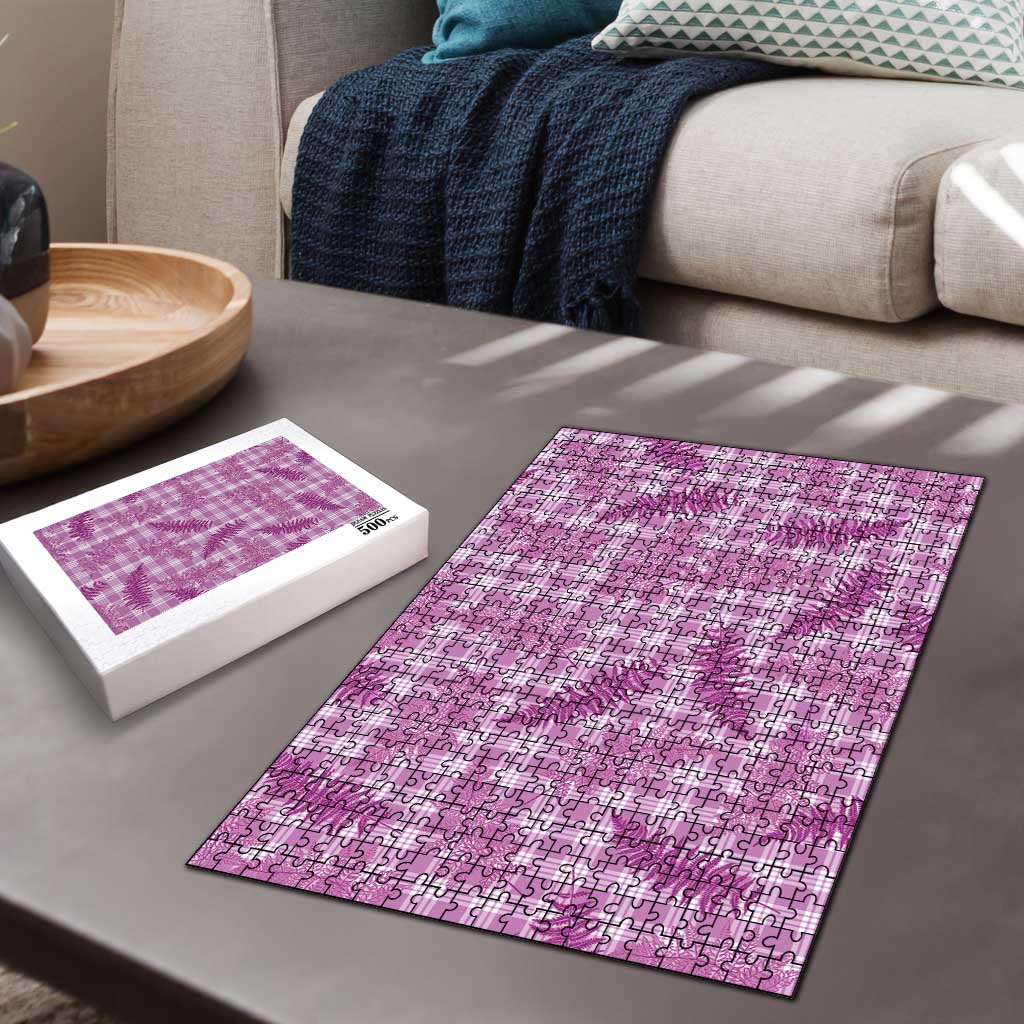 Pink Palaka Hawaii Palapalai Puzzle Hawaiian Fern LT14 - Polynesian Pride