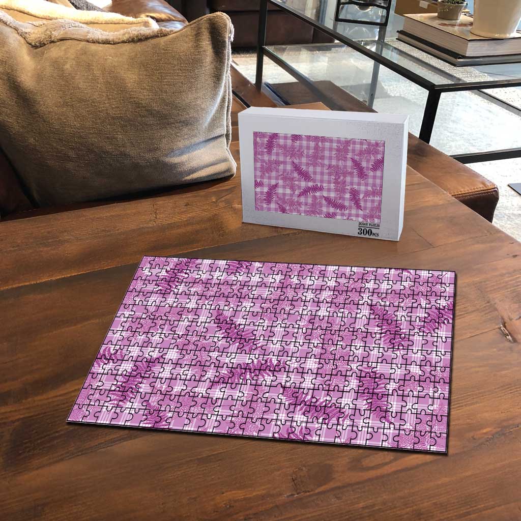 Pink Palaka Hawaii Palapalai Puzzle Hawaiian Fern LT14 - Polynesian Pride