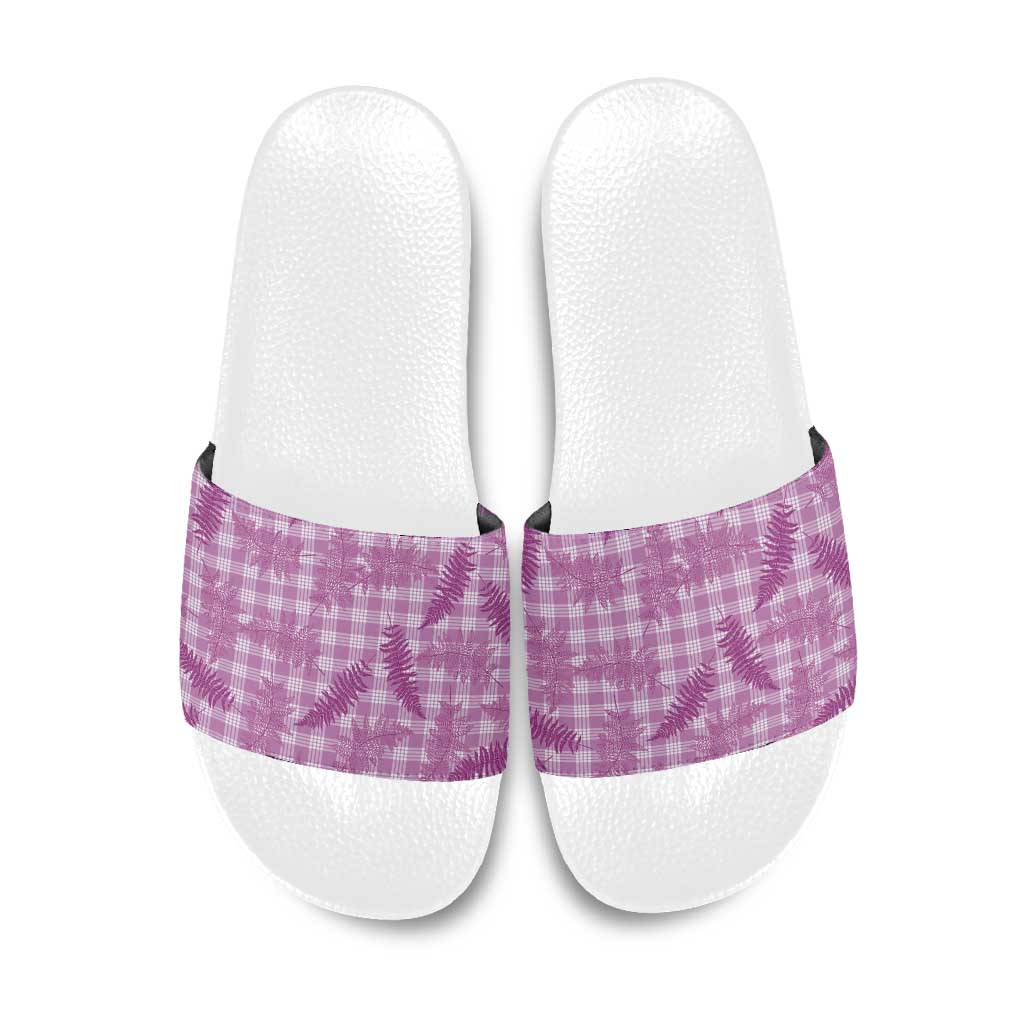 Pink Palaka Hawaii Palapalai Slide Sandals Hawaiian Fern LT14 Pink - Polynesian Pride
