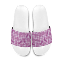 Pink Palaka Hawaii Palapalai Slide Sandals Hawaiian Fern LT14 Pink - Polynesian Pride