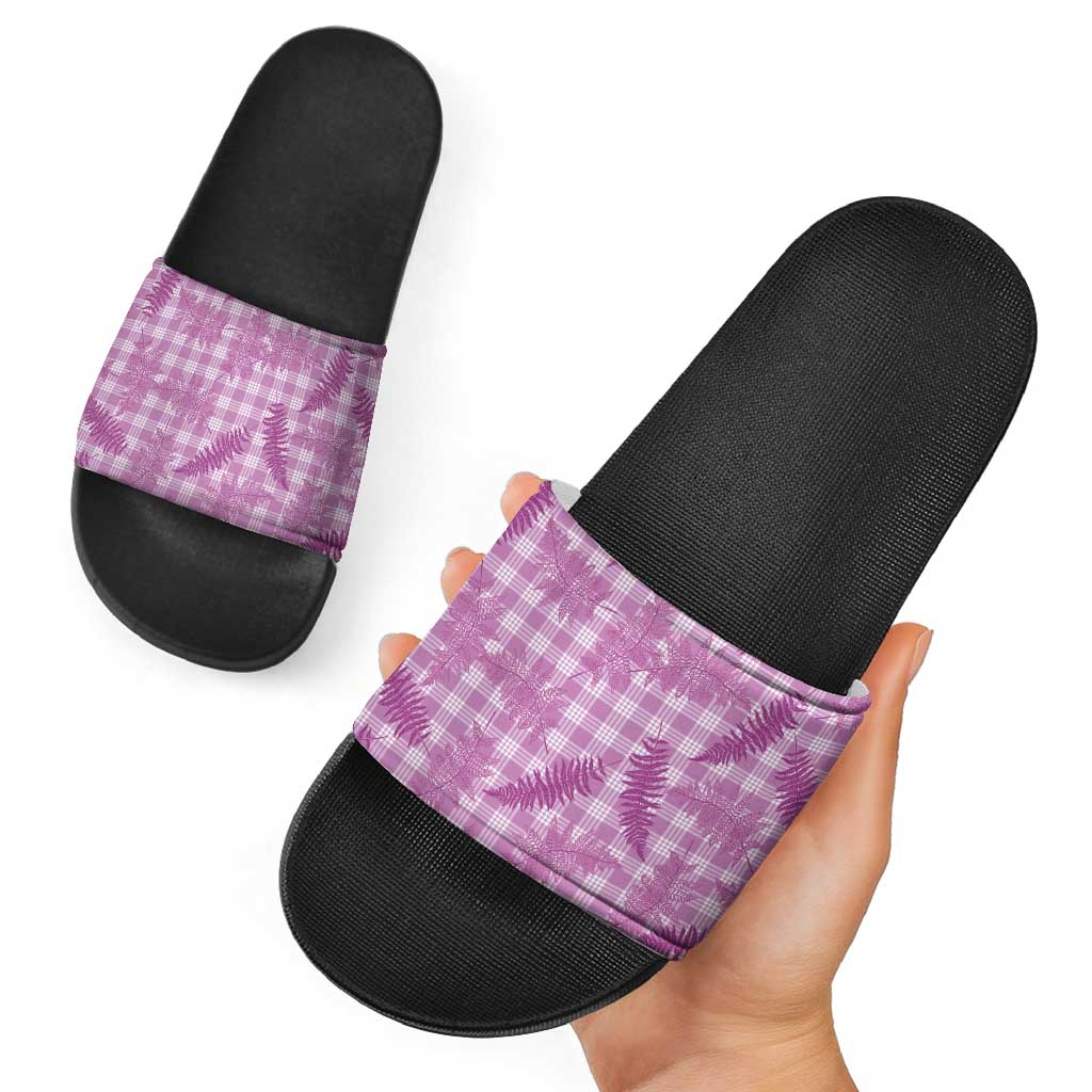 Pink Palaka Hawaii Palapalai Slide Sandals Hawaiian Fern LT14 - Polynesian Pride
