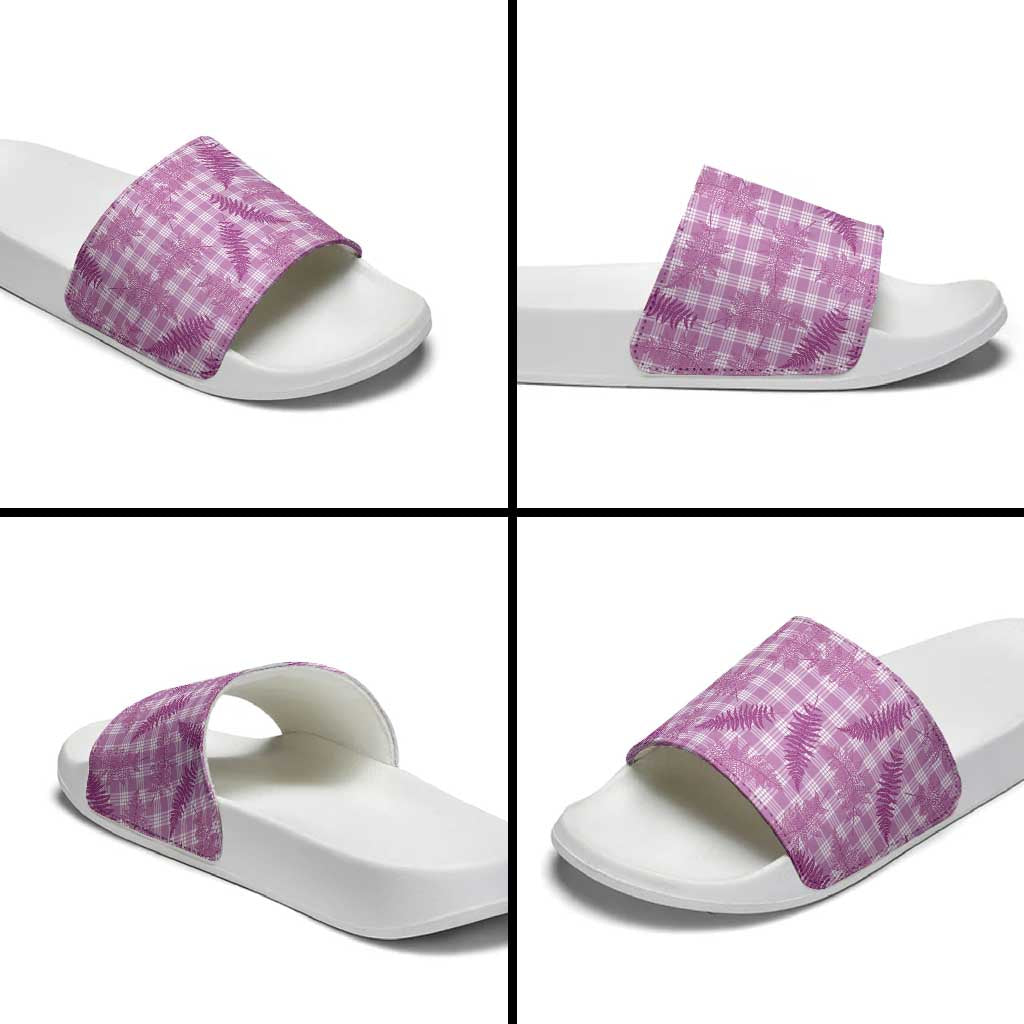 Pink Palaka Hawaii Palapalai Slide Sandals Hawaiian Fern LT14 - Polynesian Pride