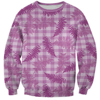 Pink Palaka Hawaii Palapalai Sweatshirt Hawaiian Fern LT14 Unisex Pink - Polynesian Pride