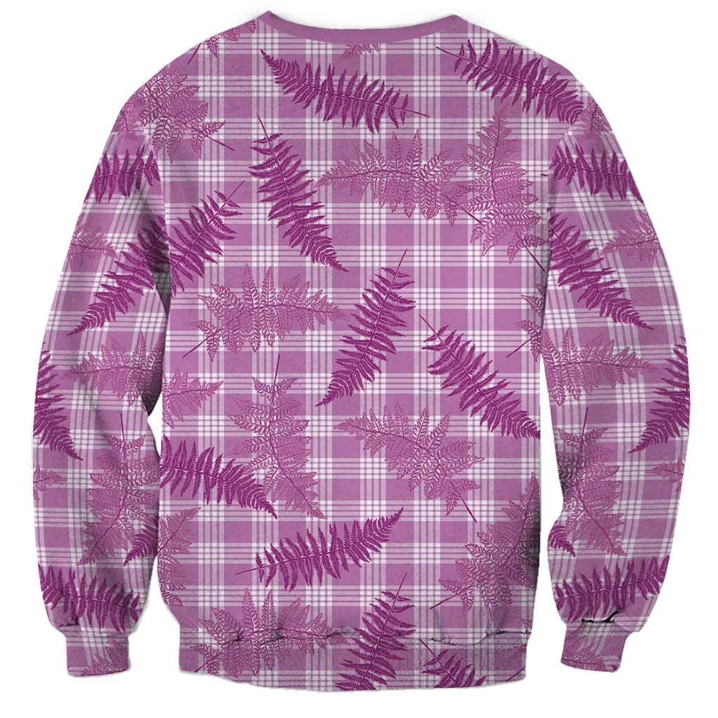 Pink Palaka Hawaii Palapalai Sweatshirt Hawaiian Fern LT14 - Polynesian Pride