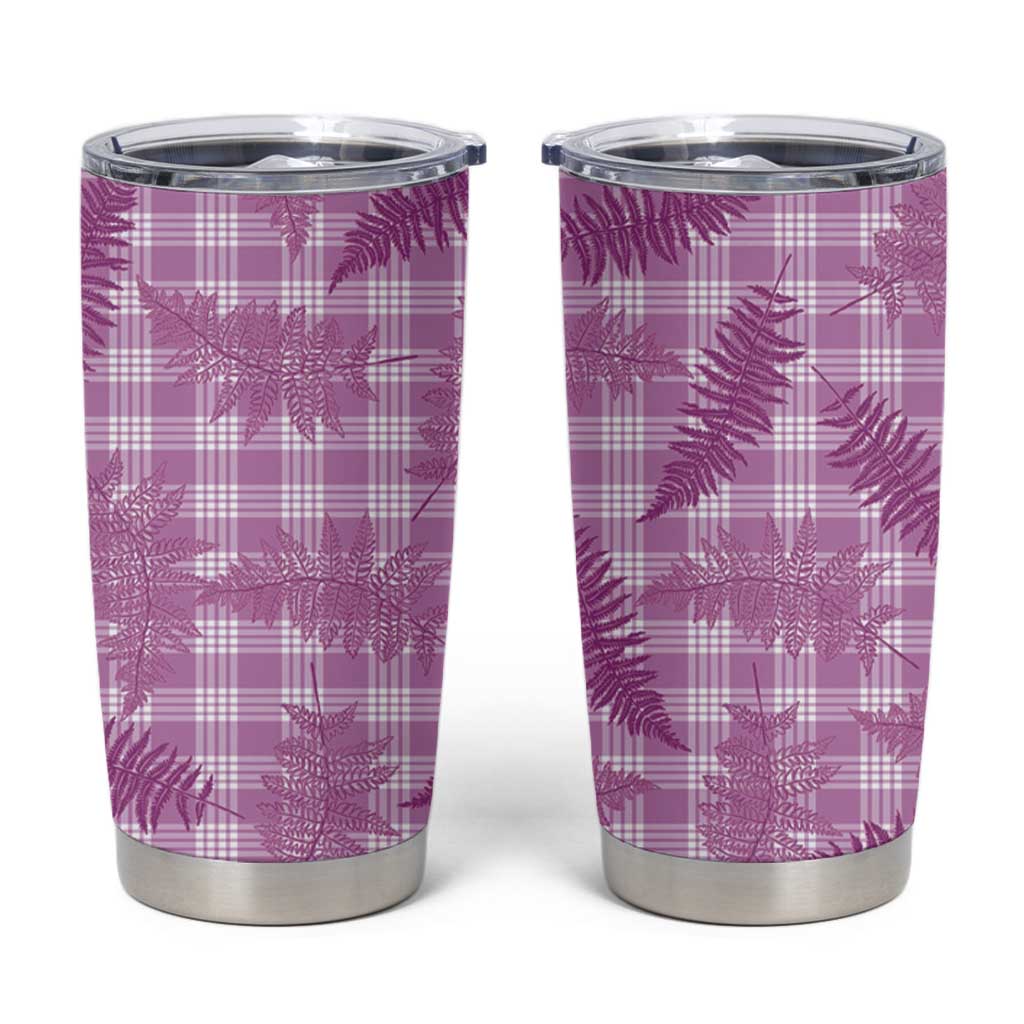Pink Palaka Hawaii Palapalai Tumbler Cup Hawaiian Fern LT14 Pink - Polynesian Pride
