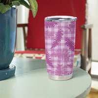 Pink Palaka Hawaii Palapalai Tumbler Cup Hawaiian Fern LT14 - Polynesian Pride