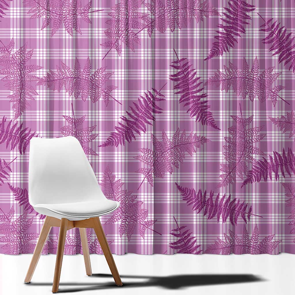 Pink Palaka Hawaii Palapalai Window Curtain Hawaiian Fern LT14 - Polynesian Pride