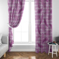 Pink Palaka Hawaii Palapalai Window Curtain Hawaiian Fern LT14 - Polynesian Pride