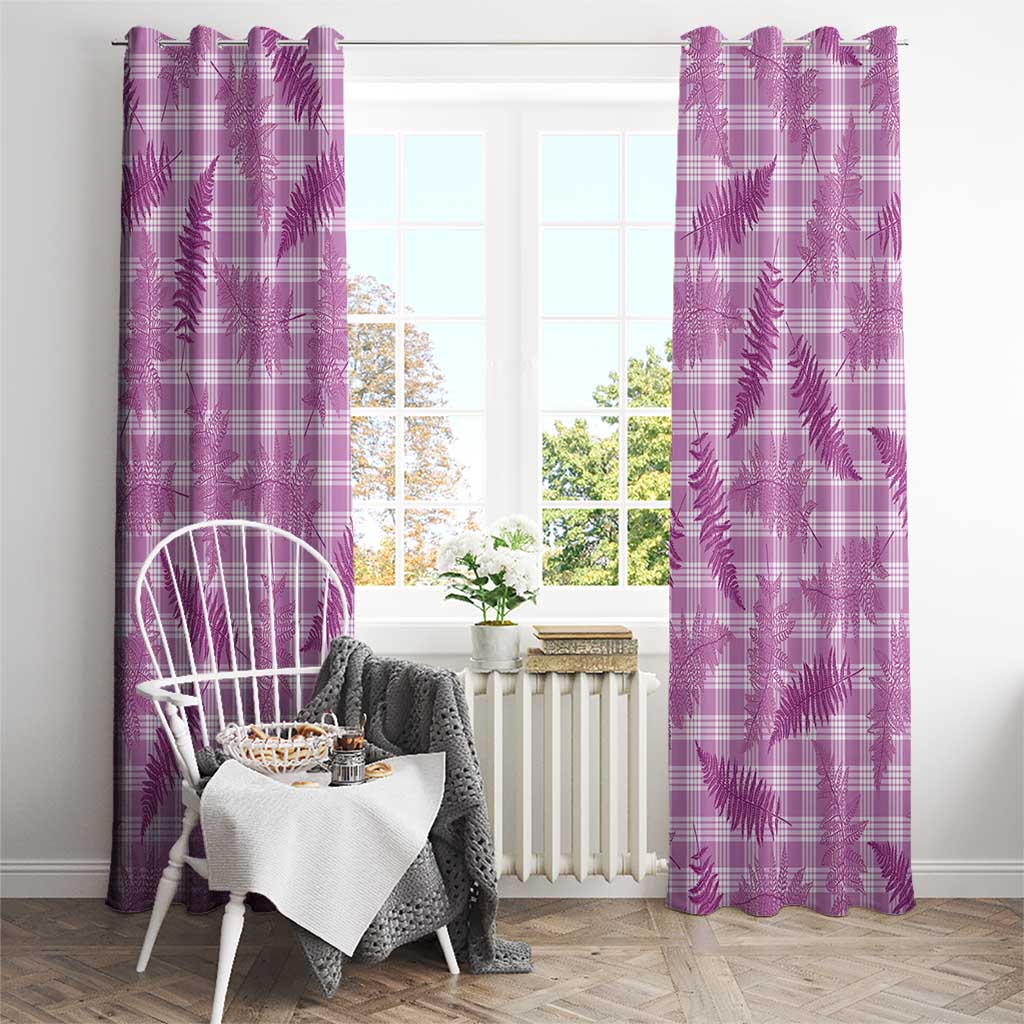 Pink Palaka Hawaii Palapalai Window Curtain Hawaiian Fern LT14 - Polynesian Pride