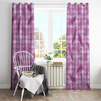Pink Palaka Hawaii Palapalai Window Curtain Hawaiian Fern LT14 - Polynesian Pride
